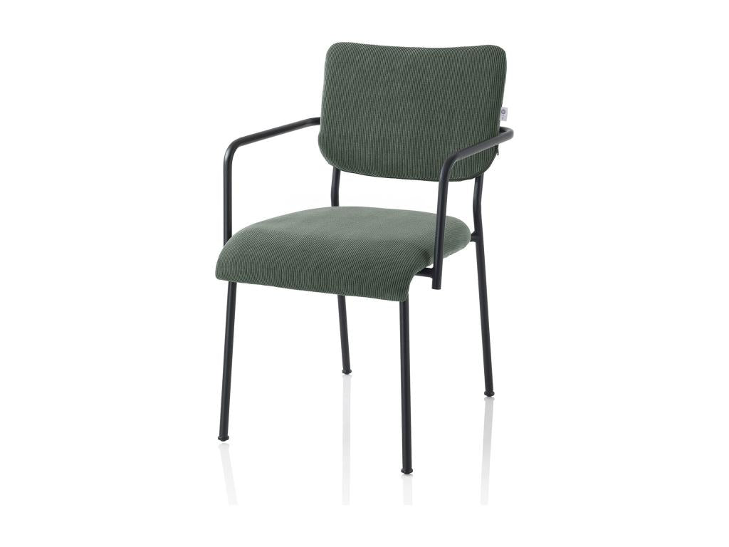 Set of 2 Nidchicshop bottle green armchairs 76673TVCF