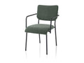 Set of 2 Nidchicshop bottle green armchairs 76673TVCF