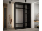 Bohometop 5 Sliding Door Wardrobe 235.2/150/60 3 Doors Black/Black/Silver 42873ZLEV
