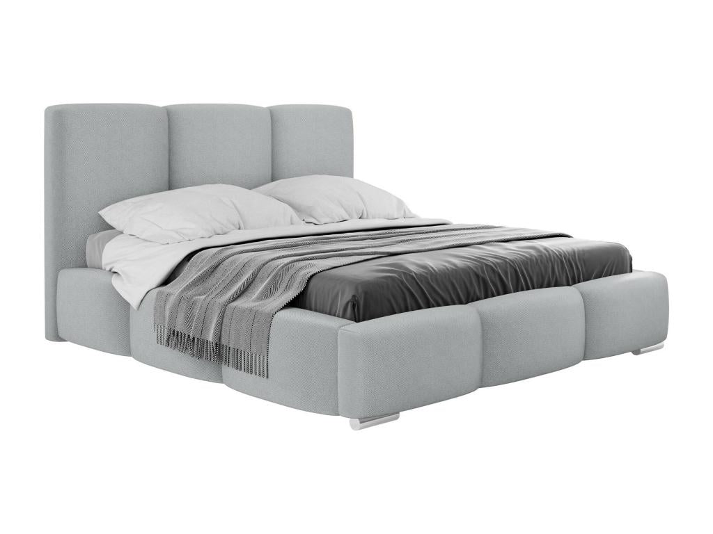 Bohometop 383 Double Grey Bed 160x200 Upholstered Slatted Base to Bohometop 180x222x112cm 48373CVJA