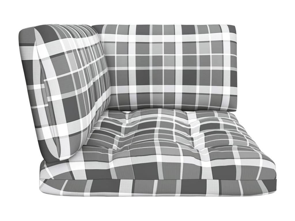 Black garden pallet corner sofa in impregnated pine wood 21513LZFT