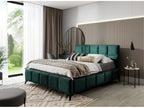 Bohometop Luxury Upholstered Velvet Storage Bed - Spinach Green - 160x200 39599GKZS
