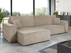 Bohometop 107 Corner Sofa, Light Brown, Sleeping Function, Bed Box, 272x145cm, 66631ZGFU