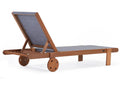 Saigon Exotic Wood Sun Lounger - Maple - Grey 66989AMJD