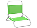 Folding Beach Chairs 2 pcs Green Fabric 37520PPCU