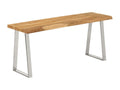 Bench with living edge, 105 cm, solid Bohometop wood, 97273ZCAO