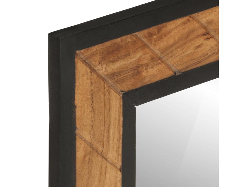 Bathroom mirror 60x1x55 cm solid wood from Nidchicshop 88085DYRU