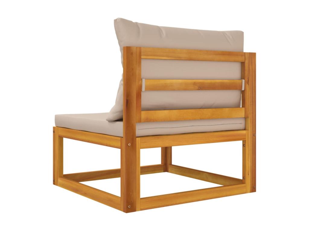 Bohometop 15401EGTI 2-Piece Solid Wood Garden Furniture Set with Cushions