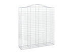 Arched gabion baskets, 8 pcs, 200x50x220-240, galvanized iron, 02122ALRR