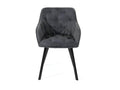 Bohometop - Dark Grey Fabric Chair 2 pcs 96455LUQA
