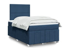 Bohometop bed base with blue mattress 120x190 cm fabric 88427EWUF