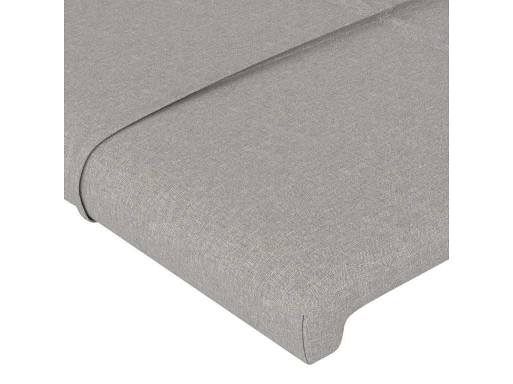 Headboard with wings, light grey, 103x16x118/128 cm, fabric, 07935LWWV