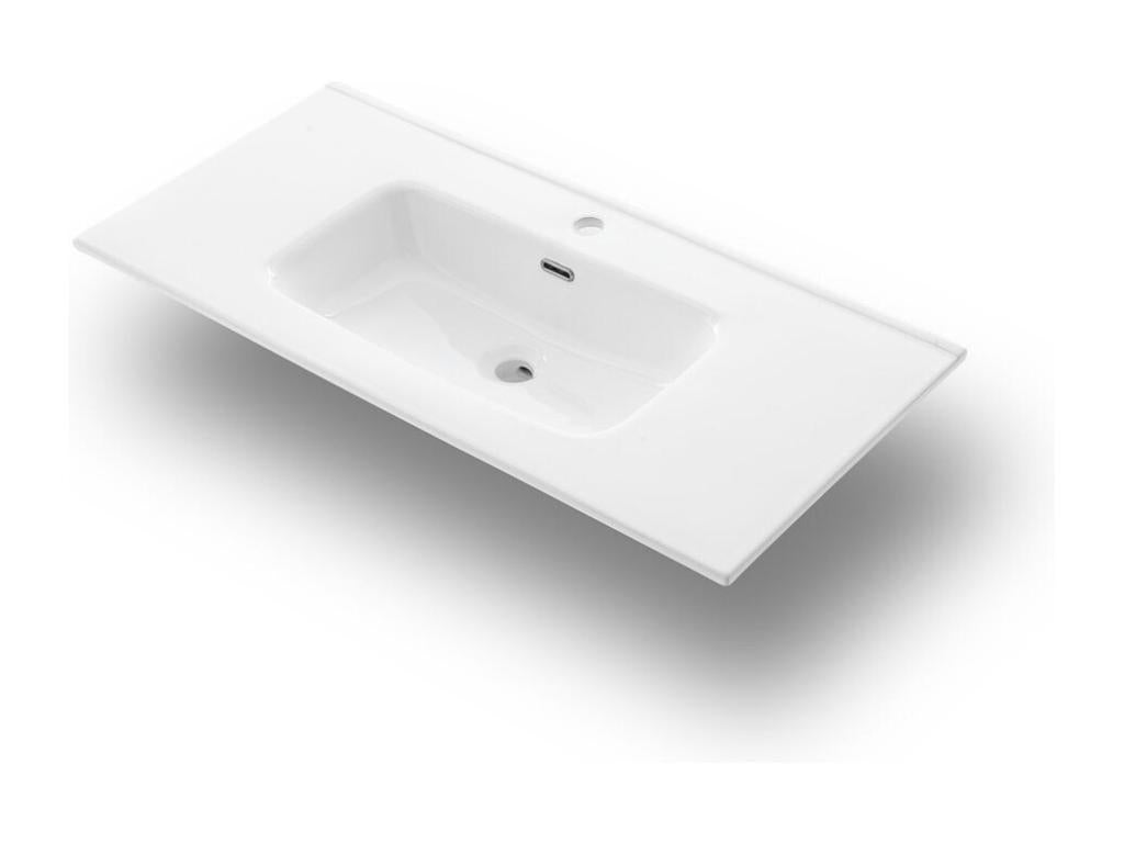 Nidchicshop 4-piece bathroom set, matte white, 19793QVBE