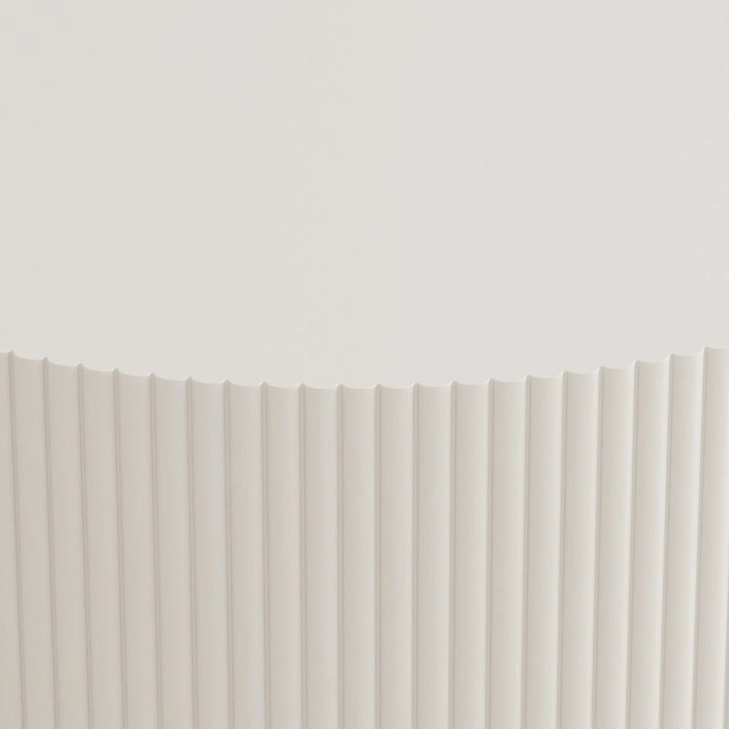 31.5" Round Coffee Table with 2-Tier Storage - Black, Embossed Stripe Design, 110 lb Capacity, Waterproof Surface, No Assembly Required