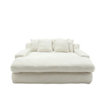 Chenille 2-Seater Lazy Sofa with 5 Back Pillows - 350 lb Capacity, No Assembly, High-Resilience Foam, Modern Relaxation Sofa