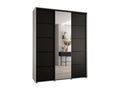 Bohometop 5 Sliding Door Wardrobe 235.2/170/60 3 Doors White/Black/Black 21911OLHA