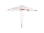 Wooden parasol garden parasol Bohometop market parasol 3.5m - cream 84090HHBP