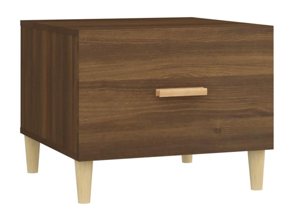 Coffee table, brown oak, 50x50x40 cm, engineered wood, 78933SDMU