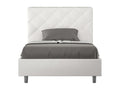 Bohometop 26318EEFR Upholstered Storage Bed 140x200 White Faux Leather