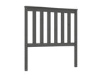 Grey Headboard 96x6x101 cm Solid Pine Wood 54946RIUQ