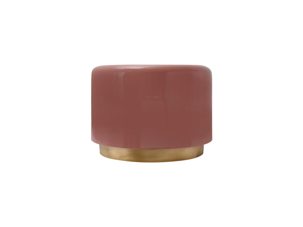 Minimalist design side table in pink and copper 90607ANSH