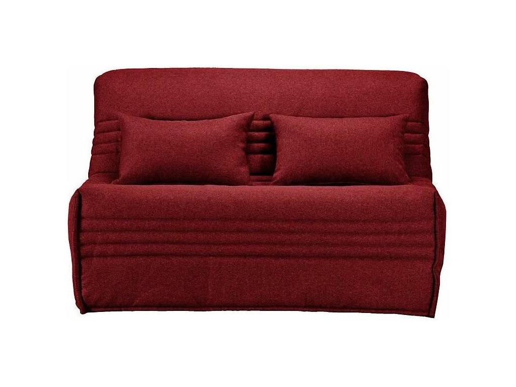 Bohometop 140x200 fabric sofa bed with 15cm Bohometop mattress - Bordeaux color 77825SGQV