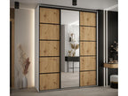 Bohometop 5 Sliding Door Wardrobe 235.2/200/60 3 Doors White/Bohometop/Black 05620XTCU