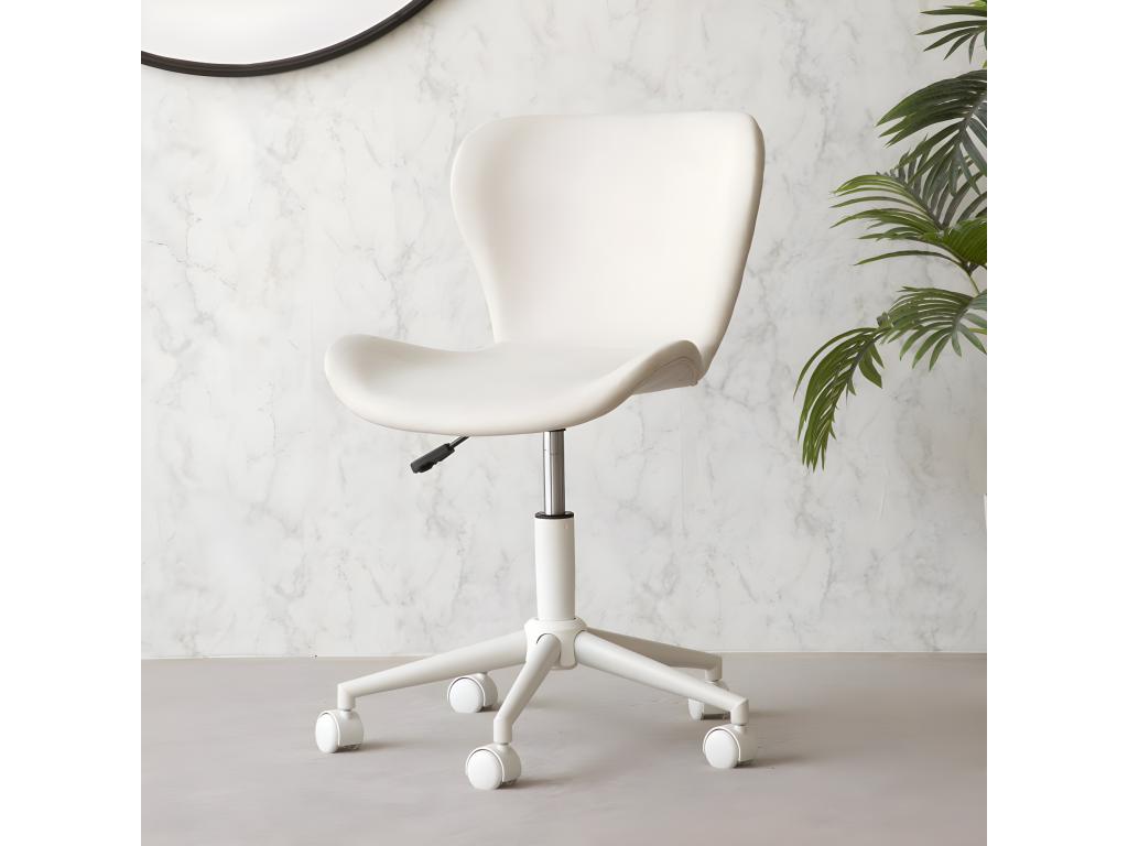 Beige upholstered office chair 56x85 94381JYLA