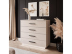 Nidchicshop 95cm Chest of Drawers with LED Lighting and Black Handles 20039KHGW