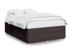 Bed frame without mattress dark brown 140x190 cm fabric 11046MSUE