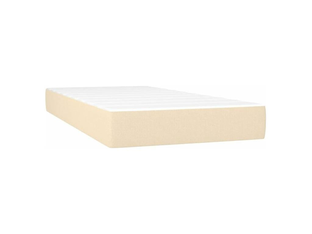 Nidchicshop bed base with mattress, Cream 80x200 Fabric 27338QNJR