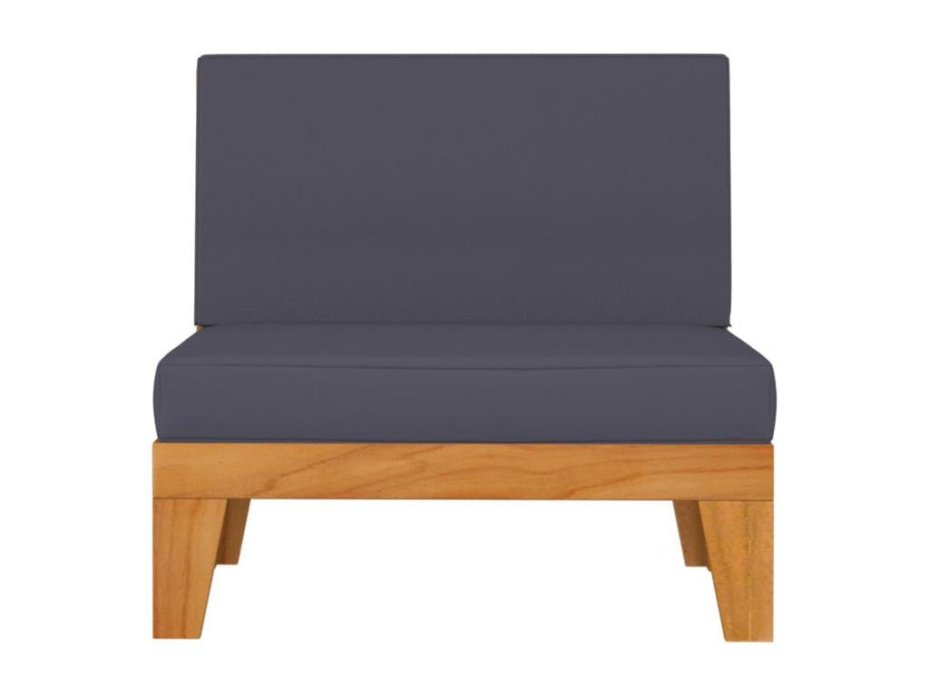 9-piece garden furniture set with cushions, solid wood, by Nidchicshop 99107JIAD