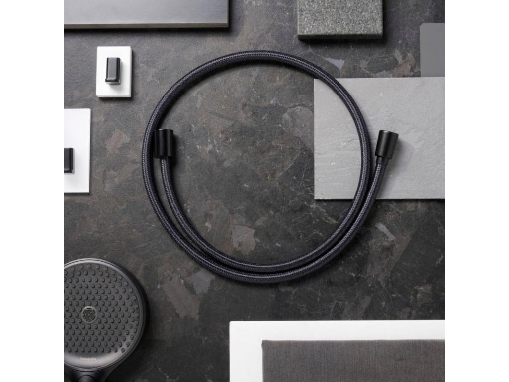 Bohometop matte black shower head and Bohometop 125cm matte black shower hose 56635DSHM