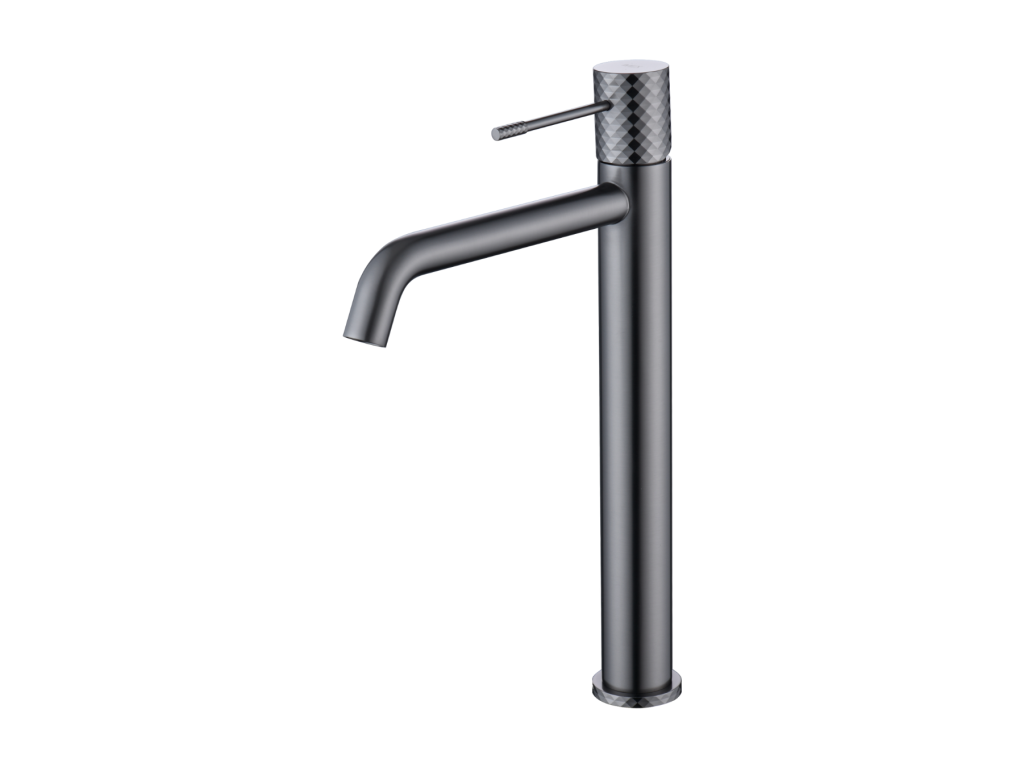 Bohometop BDG053-3BGM 49063KSQJ High Spout Anti-Limescale Basin Mixer Tap, Black Gun Metal