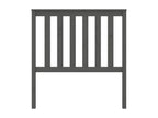 Grey Headboard 96x6x101 cm Solid Pine Wood 54946RIUQ
