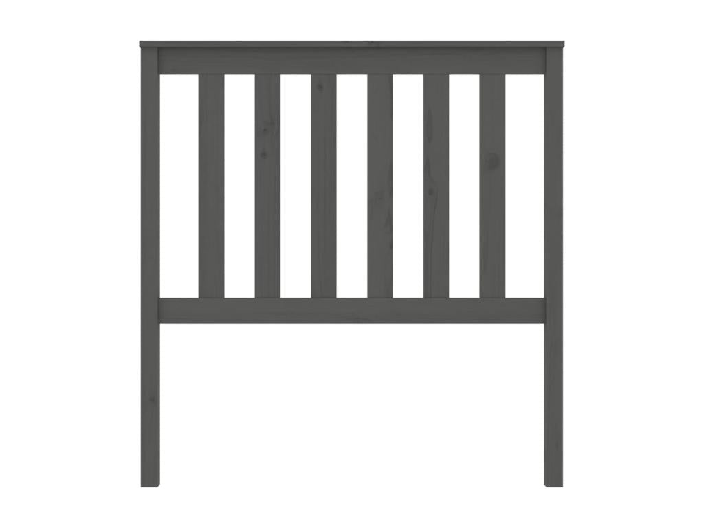 Grey Headboard 96x6x101 cm Solid Pine Wood 54946RIUQ