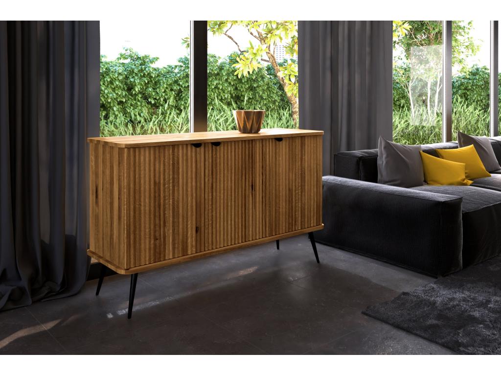 Bohometop - Chest of drawers in solid wild oak with a natural oil finish 29557YBOD