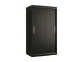 Homelumiere 100 Black Wardrobe 200x100x62cm Sliding Wardrobe Doors