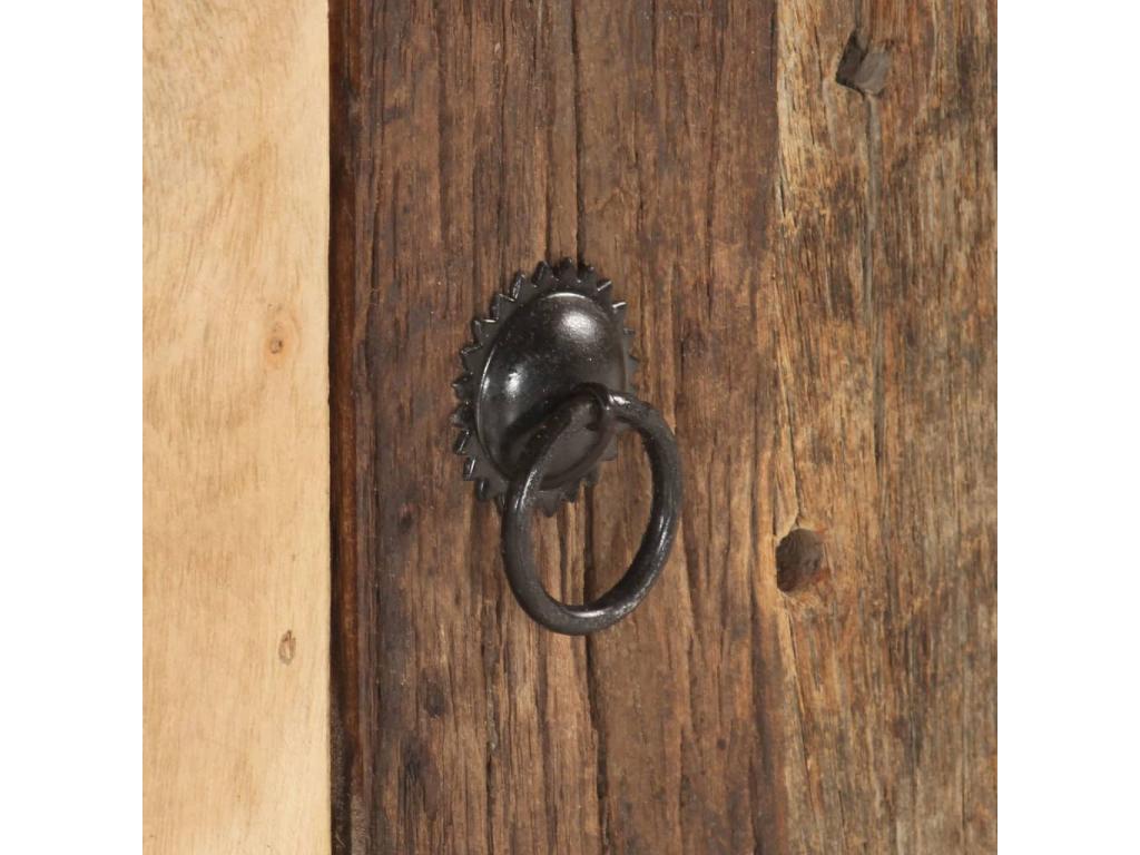 TV stand 120x30x40 cm, made of solid reclaimed and upcycled wood, 44302KXTB