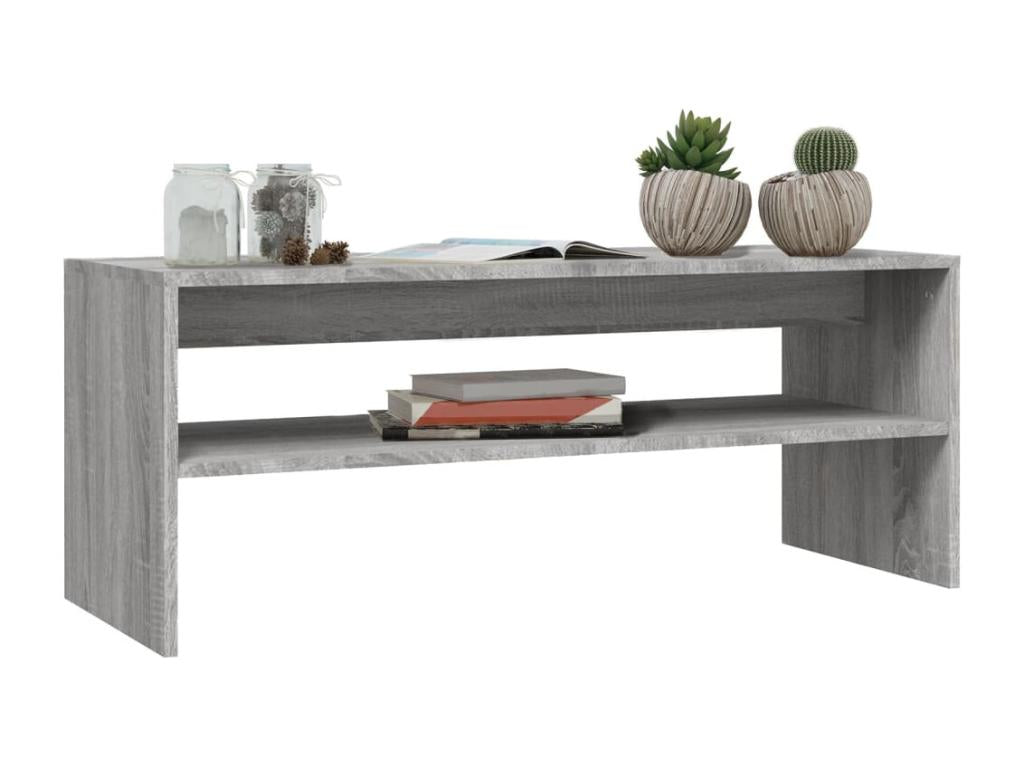 Homelumiere coffee table, grey, 100x40x40 cm, engineered wood