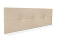 Bohometop Faux Leather Headboard with Buttons 145x50cm Fits 135/140cm Beds - Beige 57851KJUB