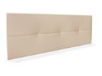 Bohometop Faux Leather Headboard with Buttons 145x50cm Fits 135/140cm Beds - Beige 57851KJUB