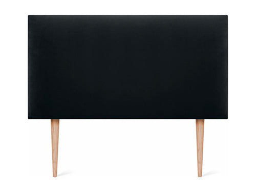 Bohometop Smooth Velvet Headboard 95x105 with Bed Legs 80/90 - Black 12797TVBZ