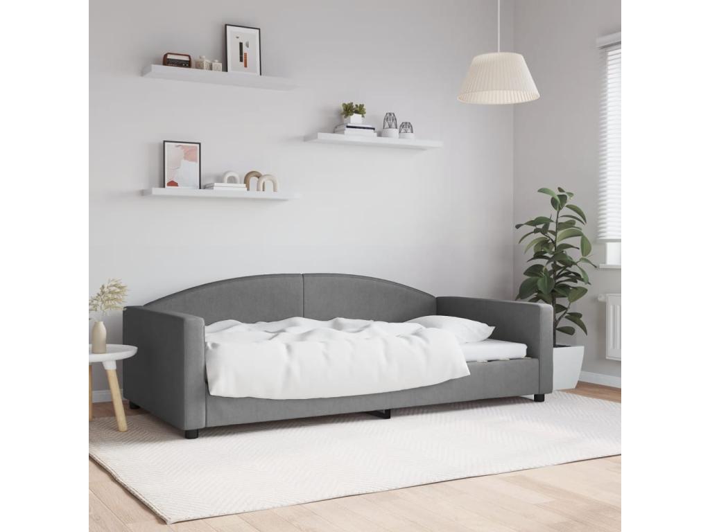 Dark grey daybed 100x200 cm fabric 30526OSJO