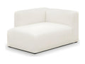 Modular left-hand corner chaise longue in ecru bouclé fabric - Bohometop 33749LPZR