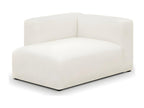 Modular left-hand corner chaise longue in ecru bouclé fabric - Bohometop 33749LPZR