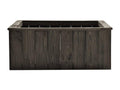 Raised bed planter for plants, brown wood, 74x77x30 cm, 02 0001267 60068JKJH