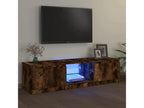 TV stand with Bohometop LED, Smoked Oak, 140x40x35.5 cm, 55880GENQ
