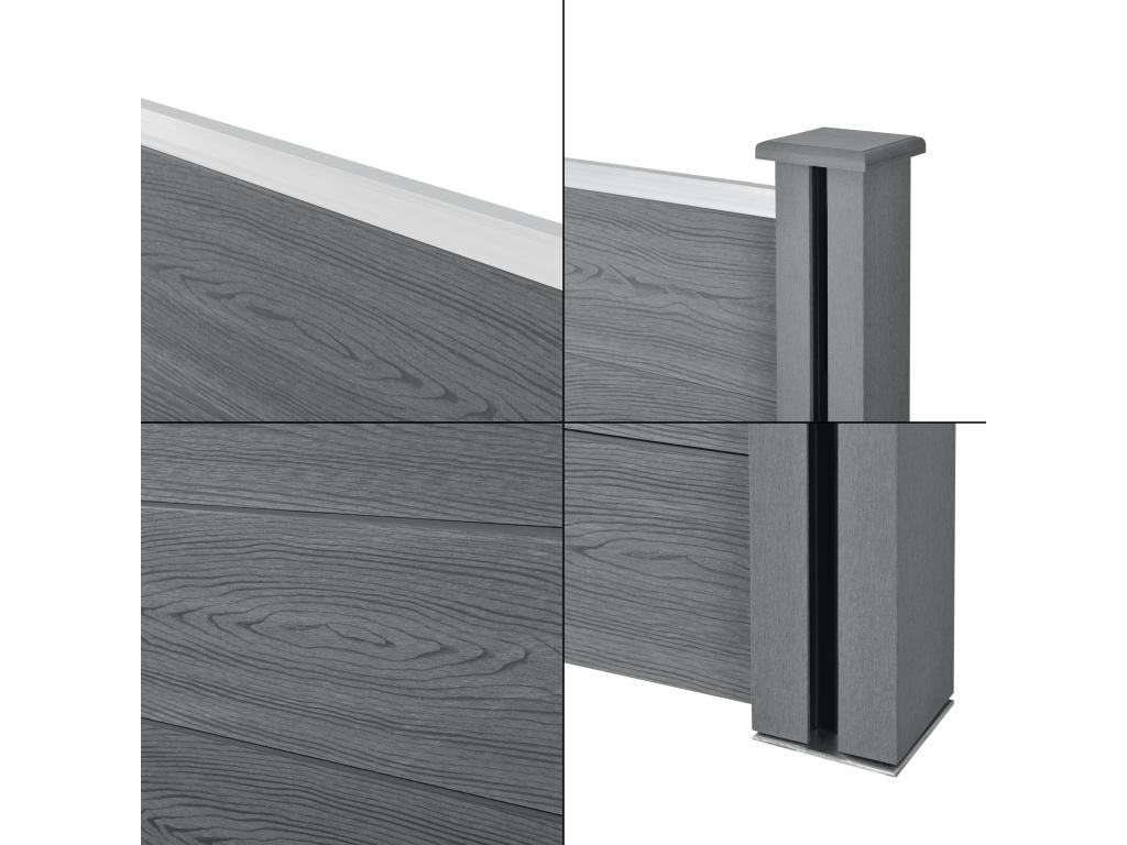 Bohometop garden fence - brown wood, 314x314x165 cm, 03 0006581 32982RYEX