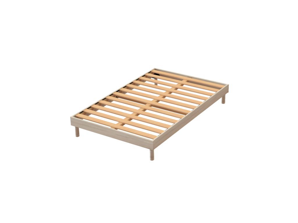 Bohometop 140x190cm Light Oak Bed Base 87257BNAW